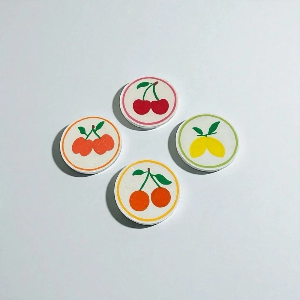 4 Handmade Fruit Coasters